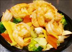 Steamed Shrimp With Mixed Vegetable